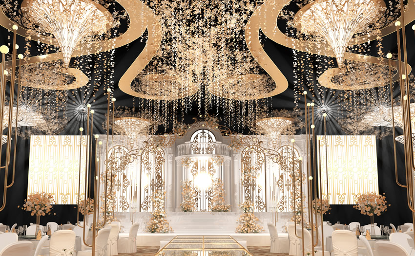 韶山花木兰喜事汇金色大厅效果展示